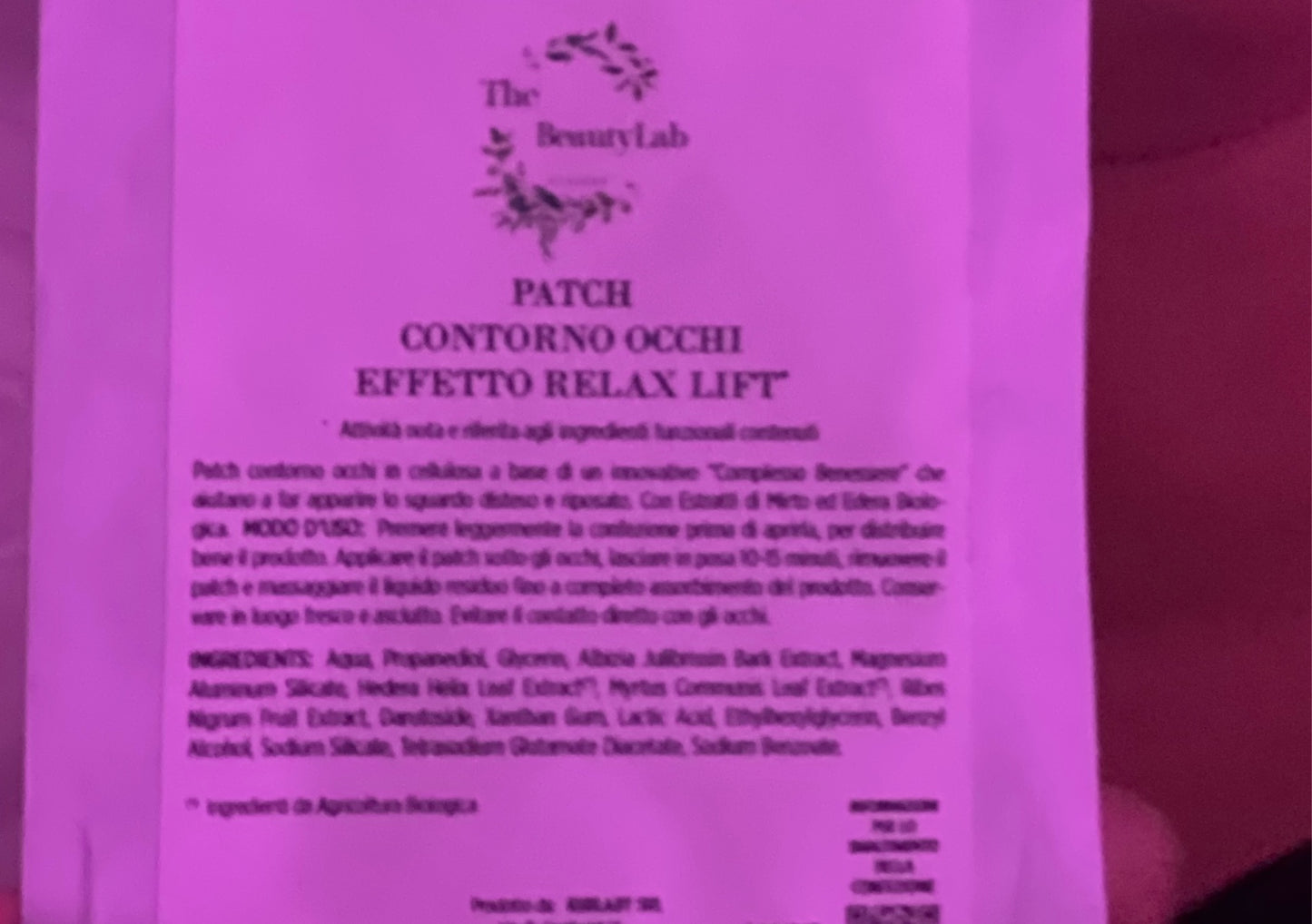 Patch contorno occhi