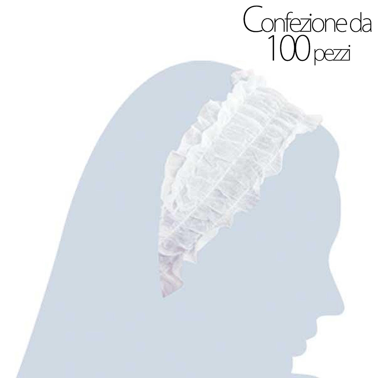 Fascia capelli monouso in TNT 100pz