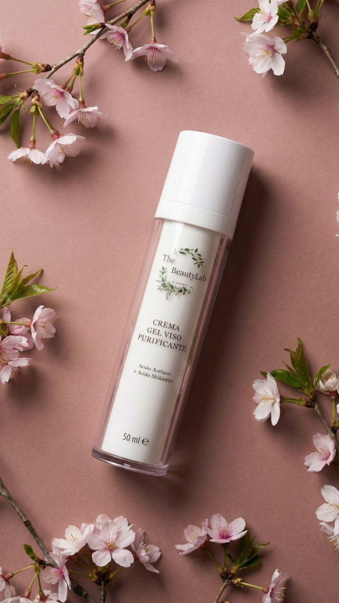 Crema viso purificante in gel - FLACONE RICARICABILE - DERMATOLOGICAMENTE TESTATA