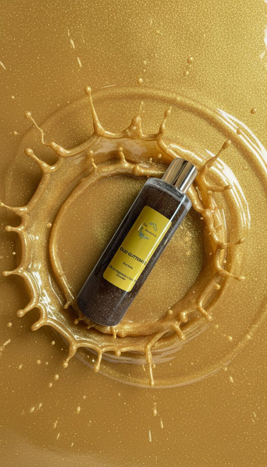 Olio corpo glitterato
