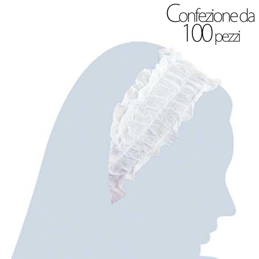 Fascia capelli monouso in TNT 100pz
