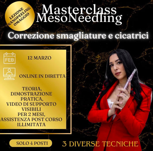 MASTERCLASS CORREZIONE SMAGLIATURE E CICATRICI