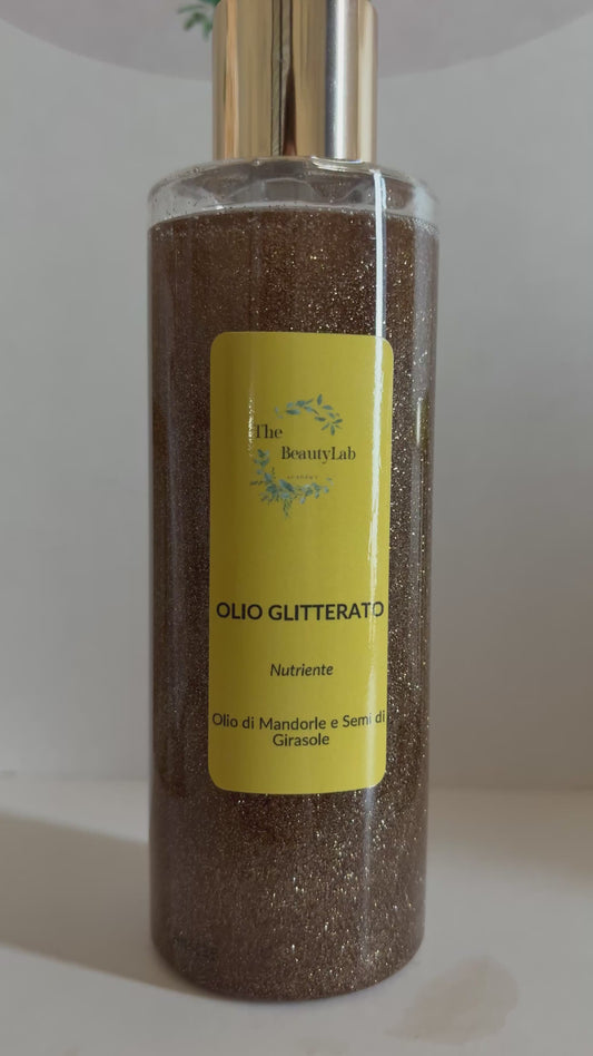 Olio corpo glitterato